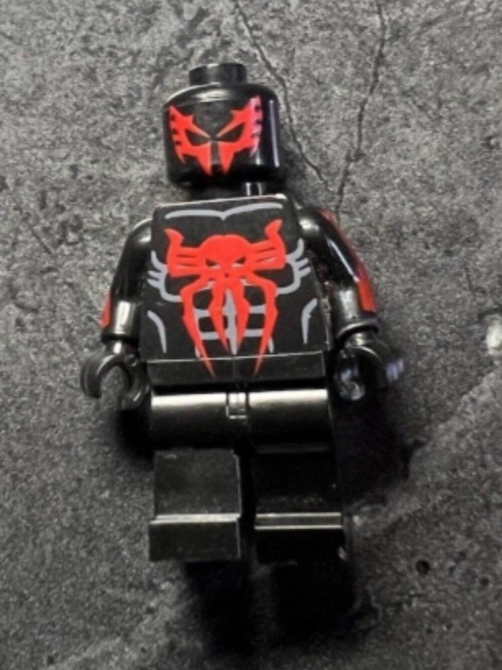 Custom Spider-Man 2099 Minifigure Black & Red Suit